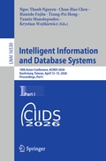 Cover: Intelligent Information and Database Systems - Springer