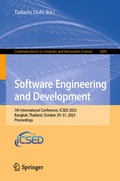 Cover: Software Engineering and Development - Springer