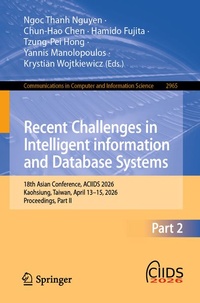 Enlarge image Cover: Recent Challenges in Intelligent Information and Database Systems - Springer