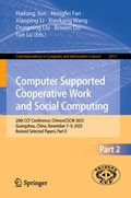 Cover: Computer Supported Cooperative Work and Social Computing - Springer