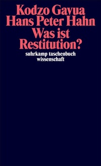 Enlarge image Cover: Was ist Restitution? - Suhrkamp