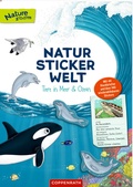 Cover: Natur-Stickerwelt: Tiere in Meer und Ozean - Coppenrath