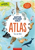 Cover: Natur-Stickerwelt - Atlas - Tiere der Welt - Coppenrath