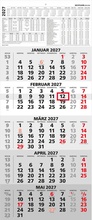 Cover: 5-Monatskalender 2027 - ZETTLER Kalender