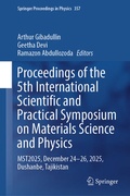 Cover: Proceedings of the 5th International Scientific and Practical Symposium on Materials Science and Physics - Springer