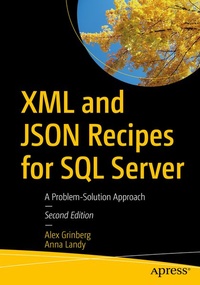 Enlarge image Cover: XML and JSON Recipes for SQL Server - APress