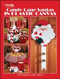 Cover: Candy Cane Santas in Plastic Canvas - C&T Publishing