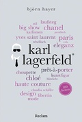 Cover: Karl Lagerfeld. 100 Seiten - Reclam