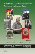 Cover: Exile Studies and Cultural Context: Remembering Richard Dove - Brill