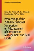 Cover: Proceedings of the 29th International Symposium on Advancement of Construction Management and Real Estate - Springer