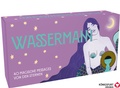 Cover: Pocket Sternzeichen Wassermann - 40 Karten in Magnetschachtel mit Metallicfolie - Magische Messages von den Sternen - K&ouml;nigsfurt-Urania Verlag