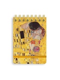 Cover: Gustav Klimt: The Kiss (Spiral Bound Pocket Notebook) - Flame Tree Publishing