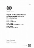 Cover: Report of the Committee on the Elimination of Racial Discrimination, Eightieth Session - United Nations
