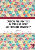 Cover: Critical Perspectives on Teaching in the Multilingual University - Routledge