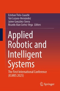 Enlarge image Cover: Applied Robotic and Intelligent Systems - Springer