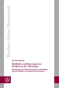 Cover: Radikales und konsequentes Denken in der Theologie - Evangelische Verlagsanstalt