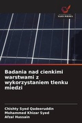 Cover: Badania nad cienkimi warstwami z wykorzystaniem tlenku miedzi - Wydawnictwo Nasza Wiedza