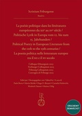 Cover: Politische Lyrik in Europa vom 12. bis zum 15. Jahrhundert - Reichert Verlag