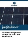 Cover: Untersuchungen an Duennschichten aus Kupferoxid - Verlag Unser Wissen