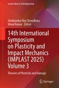 Cover: 14th International Symposium on Plasticity and Impact Mechanics (IMPLAST 2025) Volume 3 - Springer