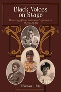 Cover: Black Voices on Stage - State University of New York Press