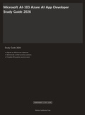 Cover: Microsoft AI-103 Exam Study Guide 2026 - Meridian Certification Press