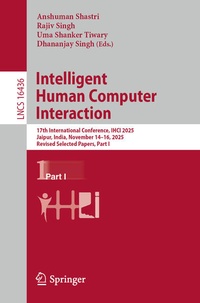 Enlarge image Cover: Intelligent Human Computer Interaction - Springer