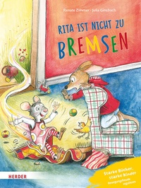Enlarge image Cover: Konrad Känguru und Rita Rennmaus. Rita ist nicht zu bremsen - Verlag Herder