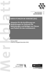 Bild vergrößern Bild: Merkblatt Abdichtungen im Verbund 2026-02 (PDF) - Rudolf Müller Verlag