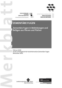 Bild vergrößern Bild: Merkblatt Zementäre Fugen: 2026-02 - Rudolf Müller Verlag