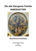 Cover: Die alte Giengener Familie KINDSVATTER - epubli