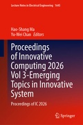 Cover: Proceedings of Innovative Computing 2026 Vol 3-Emerging Topics in Innovative System - Springer