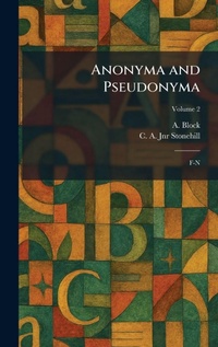Enlarge image Cover: Anonyma and Pseudonyma - Creative Media Partners, LLC