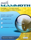 Cover: Math Mammoth Grade 1 Tests and Cumulative Reviews - Math Mammoth