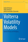 Cover: Volterra Volatility Models - Springer
