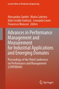 Cover: Advances in Performance Management and Measurement for Industrial Applications and Emerging Domains - Springer