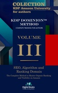 Cover: Amazon KDP University Collection for Authors - VOLUME III - SEO, Algorithm and Ranking Domain - Digital Books Publica&ccedil;&otilde;es