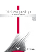 Cover: Die Lesepredigt, Perikopenreihe III / Die Lesepredigt 2026/2027 - G&uuml;tersloher Verlagshaus