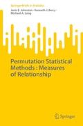 Cover: Permutation Statistical Methods : Measures of Relationship - Springer