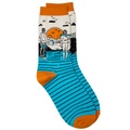 Cover: Sebastian Fitzek-Socken "Elternabend" Gr&ouml;&szlig;e 36-41 - Droemer