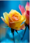 Cover: Gru&szlig;karte Bl&uuml;tentr&auml;ume Motiv Gelbe Rose - Gerstenberg
