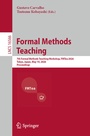 Cover: Formal Methods Teaching - Springer