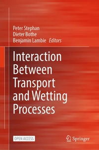 Enlarge image Cover: Interaction between Transport and Wetting Processes - Springer