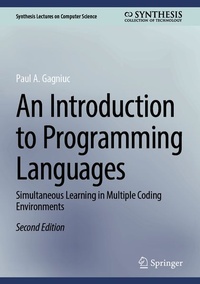 Enlarge image Cover: An Introduction to Programming Languages - Springer
