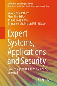 Enlarge image Cover: Expert Systems, Applications and Security - Springer