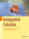 Cover: Integrated Calculus - Springer