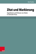 Cover: Zitat und Markierung - Vandenhoeck & Ruprecht