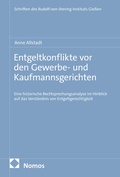 Cover: Entgeltkonflikte vor den Gewerbe- und Kaufmannsgerichten - Nomos