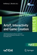 Cover: ArtsIT, Interactivity and Game Creation - Springer