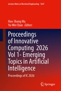 Cover: Proceedings of Innovative Computing 2026 Vol 1- Emerging Topics in Artificial Intelligence - Springer